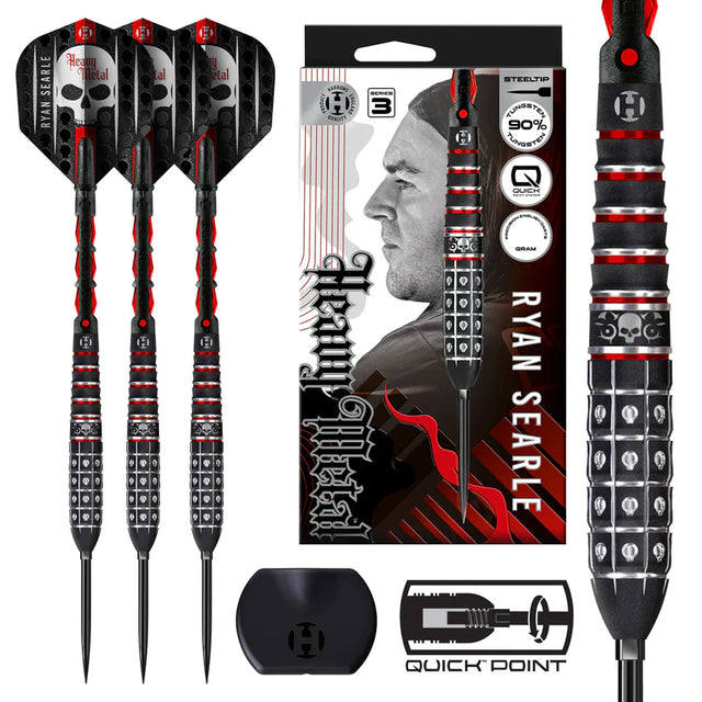 Harrows Ryan Searle Series 4 90% Tungsten Quick Point Darts Set