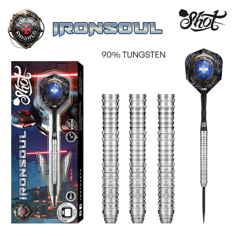 Future Knights Ironsoul Steel Tip Dart Set-90% Tungsten Barrels