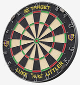Luke Littler Dartboard Angled