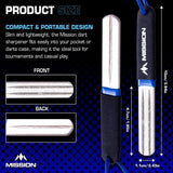 Mission Diamond Point Sharpener - Large - Blue