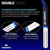 Mission Diamond Point Sharpener - Large - Blue