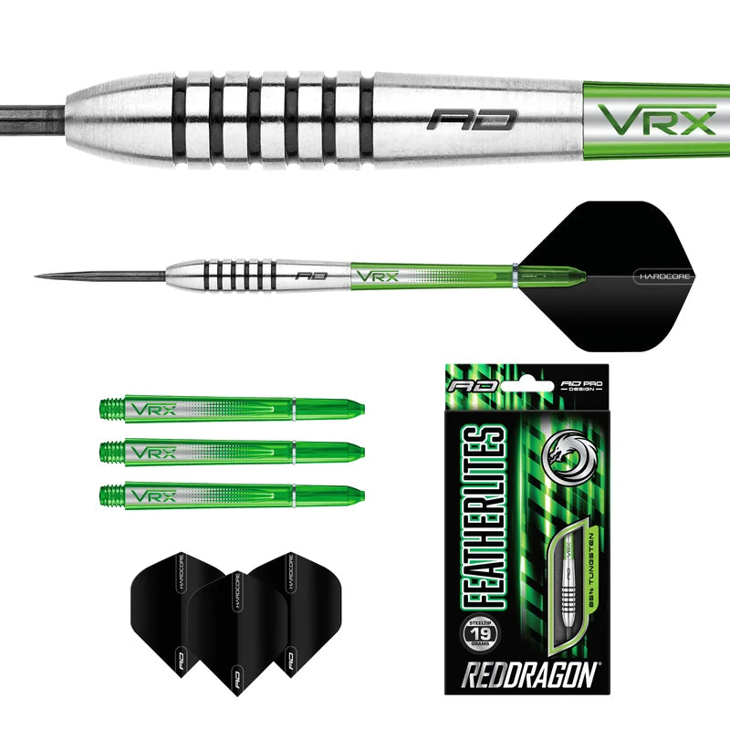 Red Dragon Featherlite 9 85% Tungsten Darts Set - 19G - Aussie Dart Supplies Online