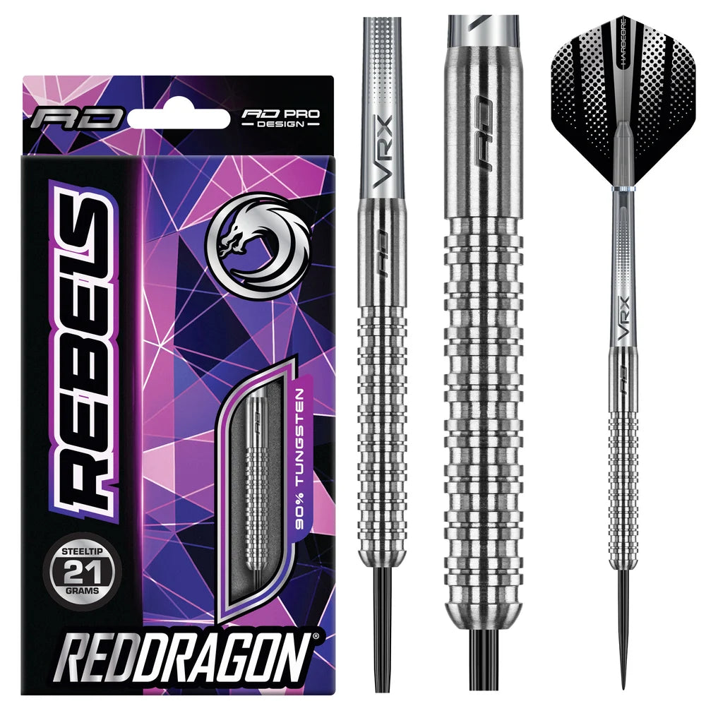 Red Dragon Rebel 90% Tungsten Darts Set - Aussie Dart Supplies Online