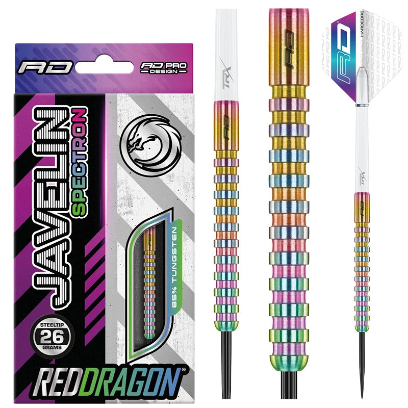 Red Dragon Javelin Spectron 85% Tungsten Darts Set - Aussie Dart Supplies Online