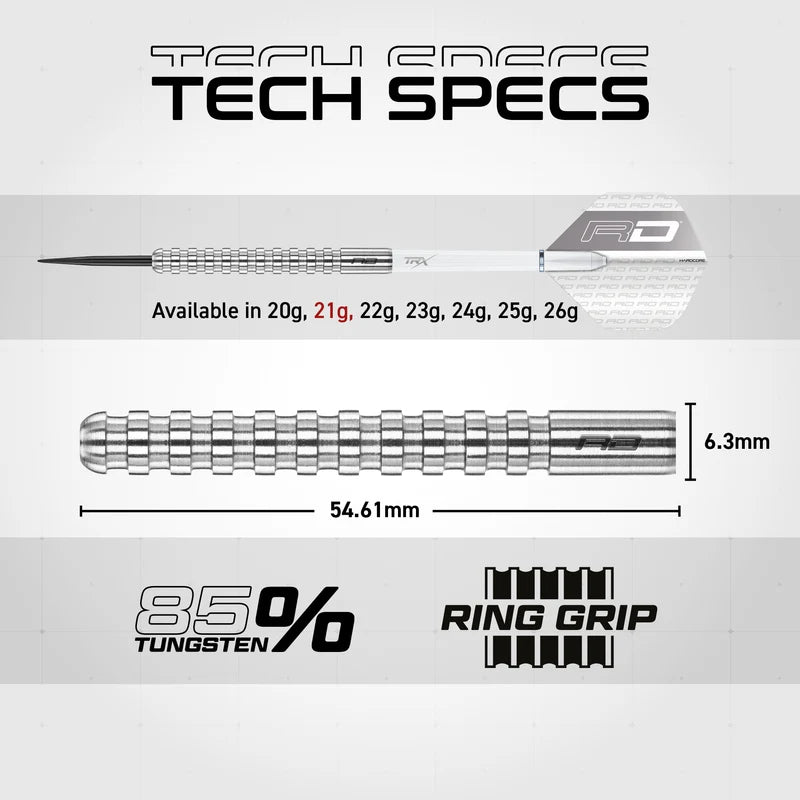 Red Dragon Javelin 85% Tungsten Darts Set - Aussie Dart Supplies Online