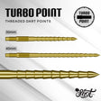 Turbo RS Steel Tip Turbo Points - Gold - Aussie Dart Supplies Online