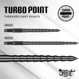 Turbo RS Steel Tip Turbo Points - Black - Aussie Dart Supplies Online