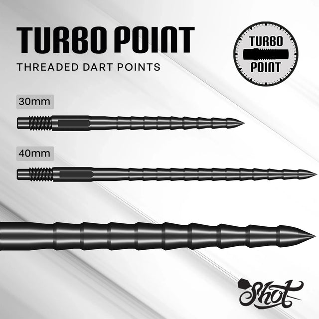Turbo RS Steel Tip Turbo Points - Black - Aussie Dart Supplies Online