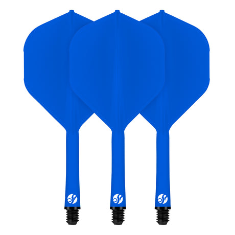 Flight Deck One Piece Dart Flight and Shaft System Blue