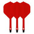 Flight Deck One Piece Dart Flight and Shaft System Red