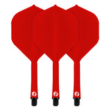 Flight Deck One Piece Dart Flight and Shaft System Red