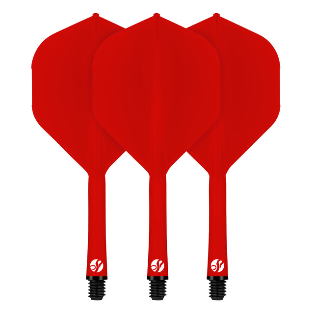 Flight Deck One Piece Dart Flight and Shaft System Red