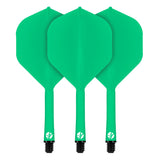 Shot Flight Deck One Piece Flight & Shaft System Green