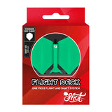 Shot Flight Deck One Piece Flight & Shaft System Green