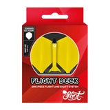 Shot Flight Deck One Piece Flight & Shaft System Yellow