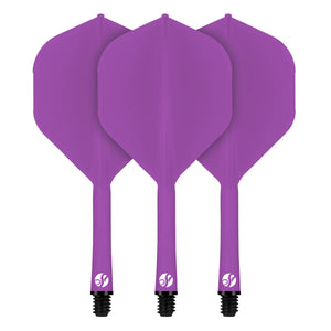 Shot Flight Deck One Piece Flight & Shaft System Purple