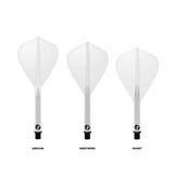 Shot Flight Deck Kite One Piece Flight & Shaft System Clear