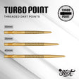 Kapene Gold Ti Steel Tip Turbo Points - Aussie Dart Supplies Online