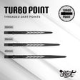Tribal Weapon Steel Tip Turbo Point-Laser Engraved Black - Aussie Dart Supplies Online