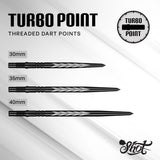 Tribal Weapon Steel Tip Turbo Point-Laser Engraved Black