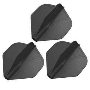 Shot Airfoil Molded Dart Flight Set Black