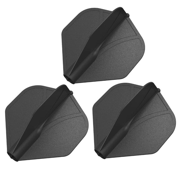 Shot Airfoil Molded Dart Flight Set Black