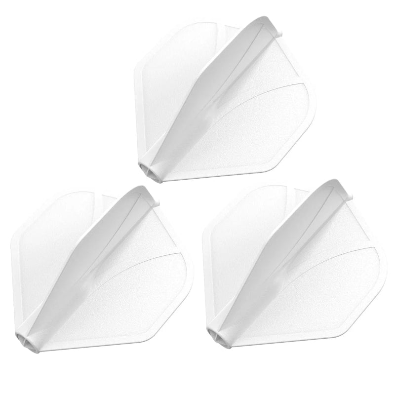 Shot Airfoil Molded Dart Flight Set white