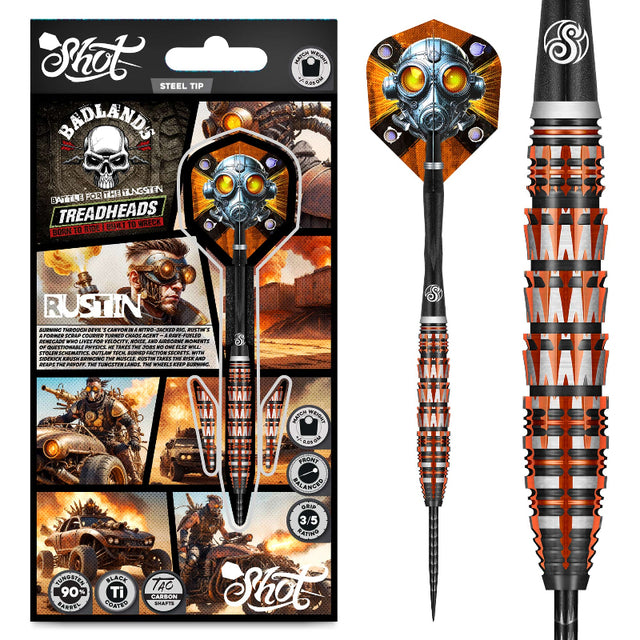 Shot Badlamds Threadheads Rustin Darts 90% Tungsten.