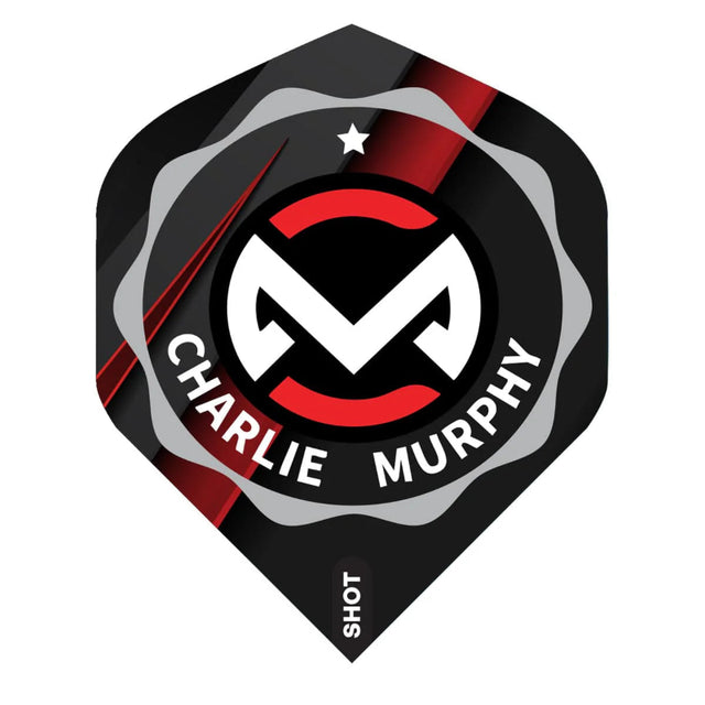 Shot Charlie Murphy No2 Shaped Darts Flights