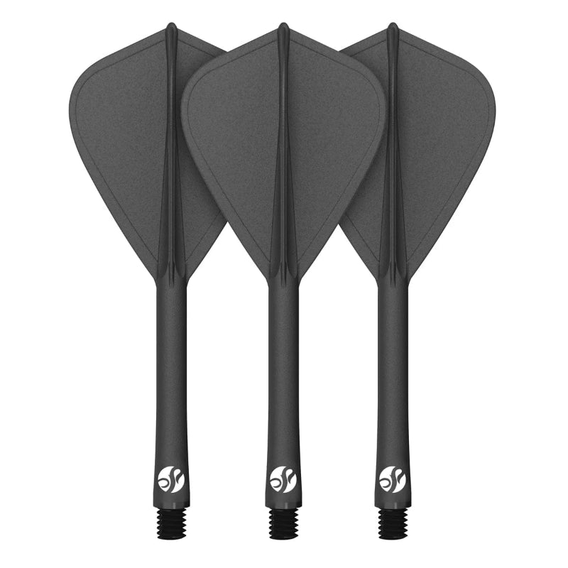 Shot Flight Deck Kite One Piece Flight & Shaft System Black