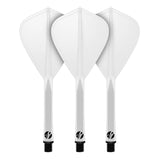 Shot Flight Deck Kite One Piece Flight & Shaft System Clear