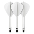 Shot Flight Deck Kite One Piece Flight & Shaft System White