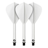 Shot Flight Deck Kite One Piece Flight & Shaft System White