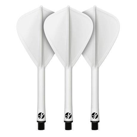 Shot Flight Deck Kite One Piece Flight & Shaft System White