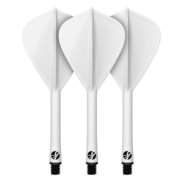 Shot Flight Deck Kite One Piece Flight & Shaft System White