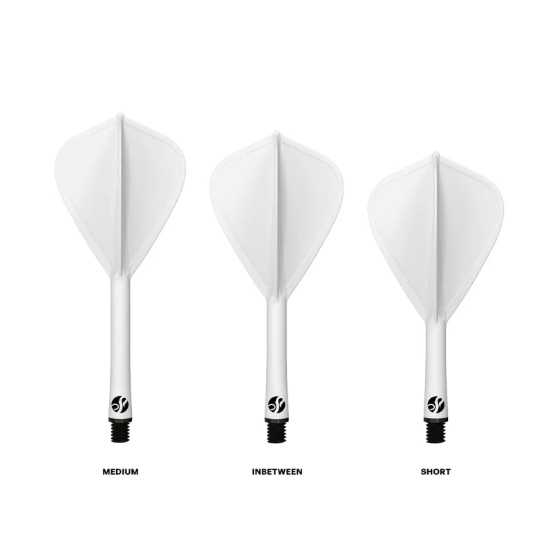 Shot Flight Deck Kite One Piece Flight & Shaft System White