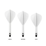 Shot Flight Deck Kite One Piece Flight & Shaft System White