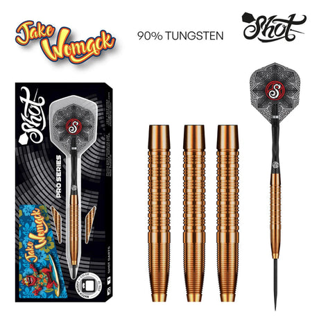 Shot Jake Womack 90% Tungsten Steel Tip Darts