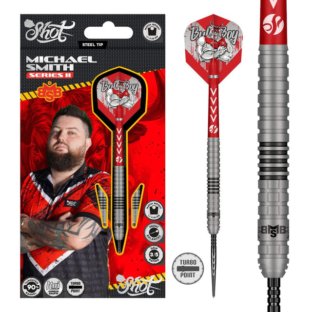 Shot Michael Smith S2 Darts with packaging