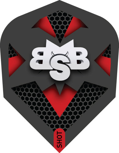 Shot Michael Smith Tenacious Dart Flight Set-Small Standard