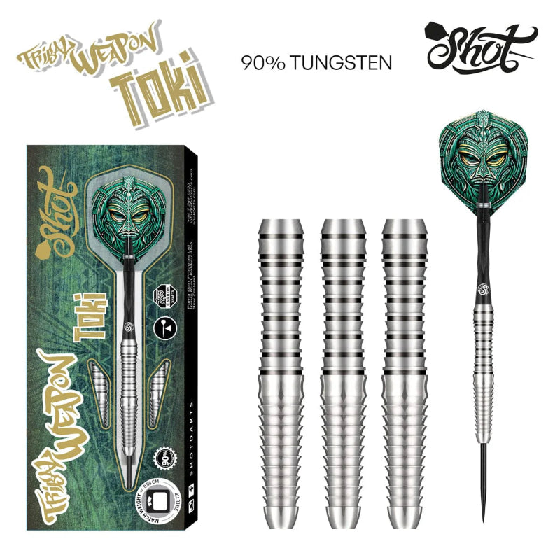 Shot Tribal Weapon Toki 90% Tungsten Darts Set