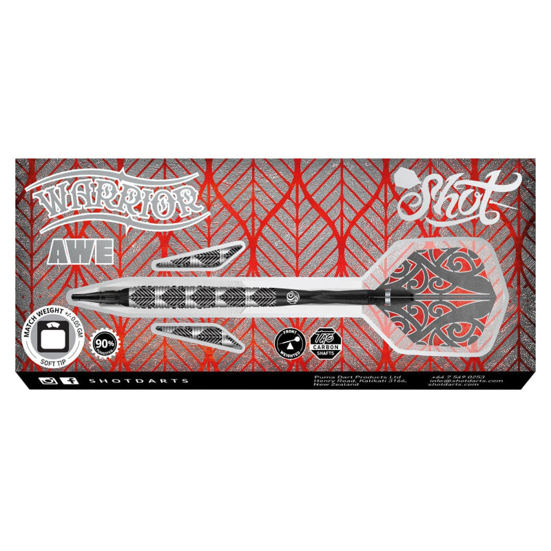 Shot Warrior Awe Soft Tip Darts Set 