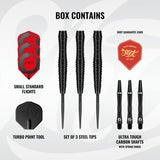 Zen Scallop Steel Tip Dart Set-90% Tungsten Barrels - Aussie Dart Supplies Online