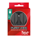 Shot Flight Deck Kite One Piece Flight & Shaft System Black