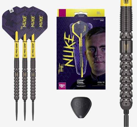 Target Luke Littler G1 90% Tungsten SP Steel Tip Darts Set