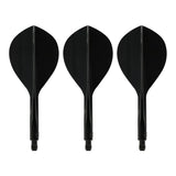 Condor AXE120 Three Fin Flights Teardrop Black - Aussie Dart Supplies Online