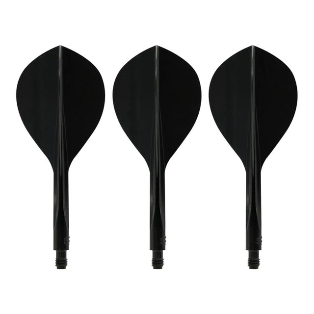Condor AXE120 Three Fin Flights Teardrop Black - Aussie Dart Supplies Online
