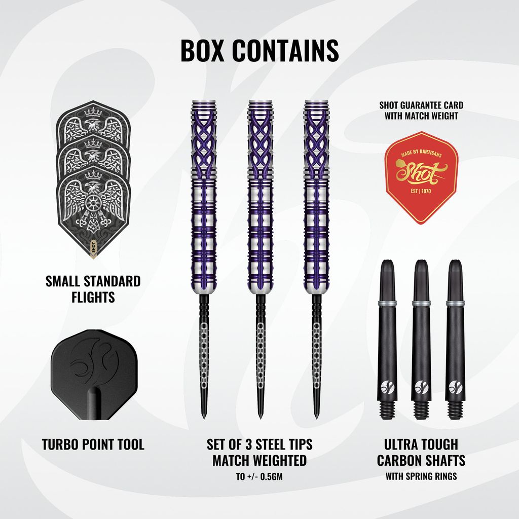 Goths Visara Steel Tip Dart Set-90% Tungsten Barrels