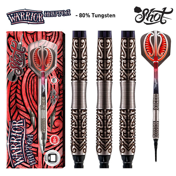 Warrior Hautoa Soft Tip Dart Set-80% Tungsten