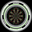 Winmau Advance White Green Surround